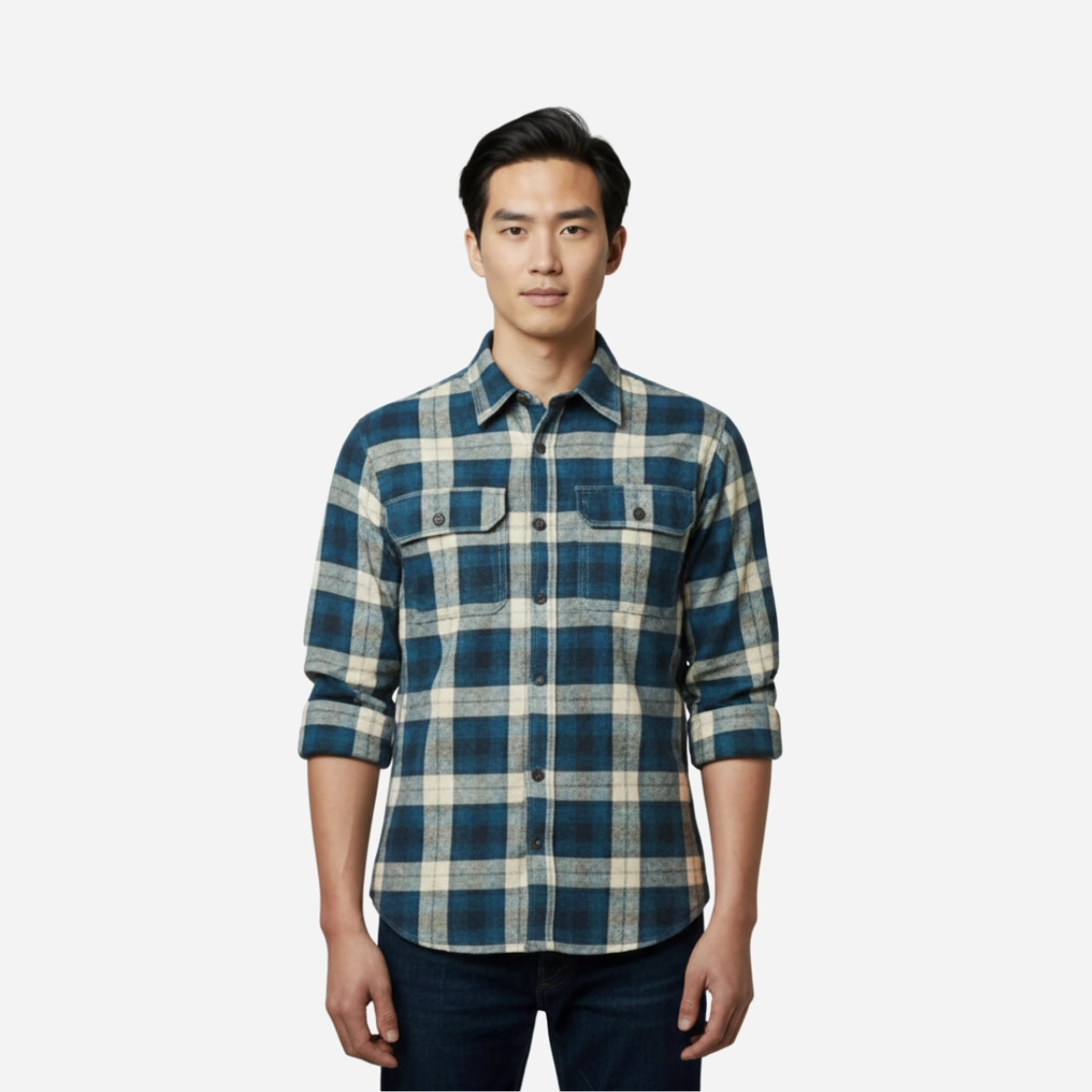 Cozy Explorer Men's Flannel Shirt - Image 2