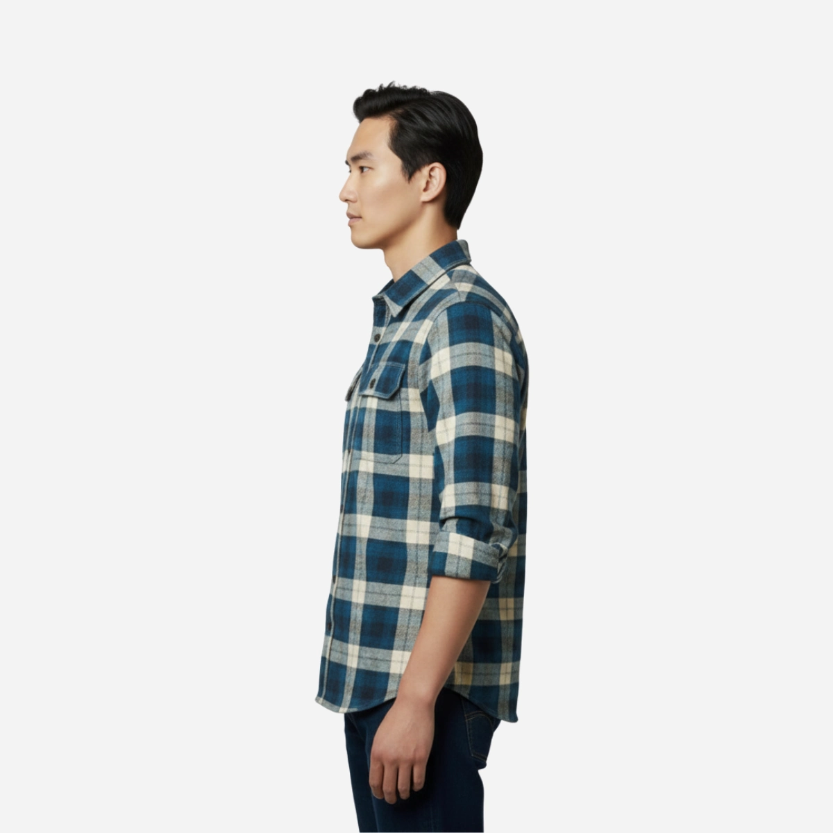 Cozy Explorer Men's Flannel Shirt - Image 3