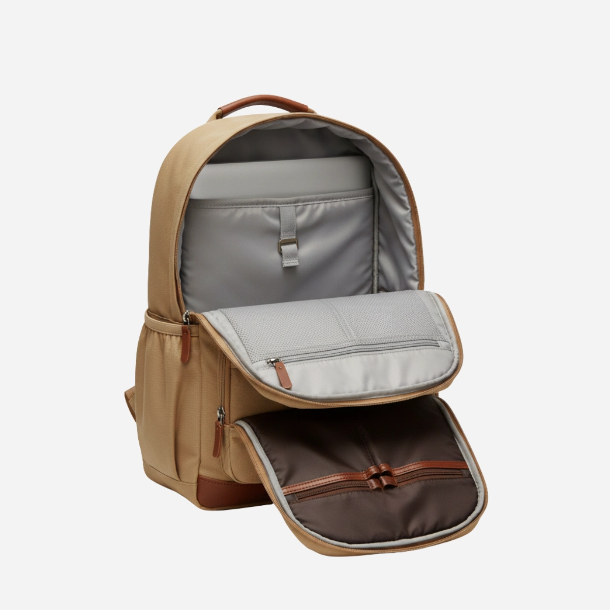 Aventro UrbanLite Casual Backpack Sand Brown - Image 2