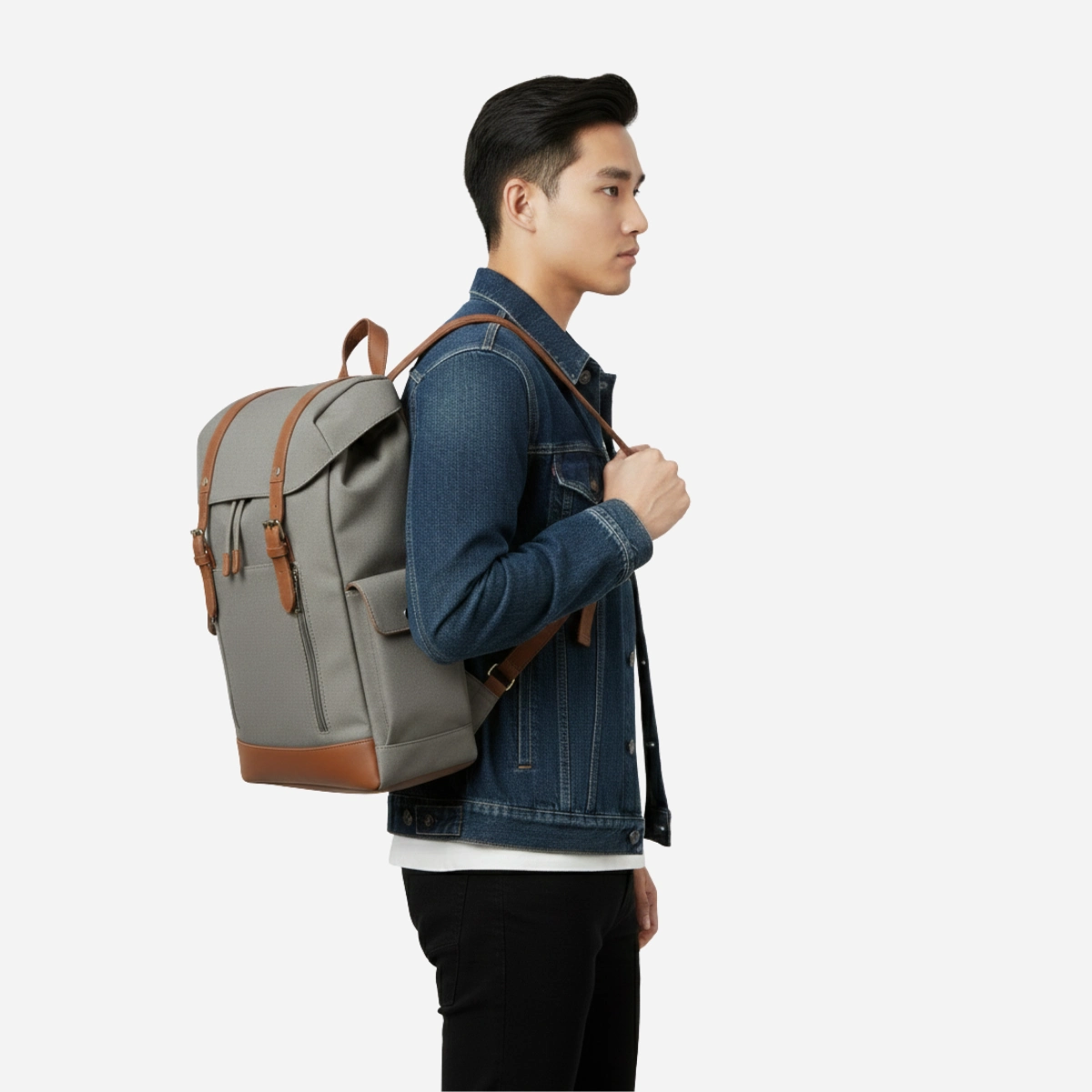 Heritage Traveler Canvas Rucksack - Image 4