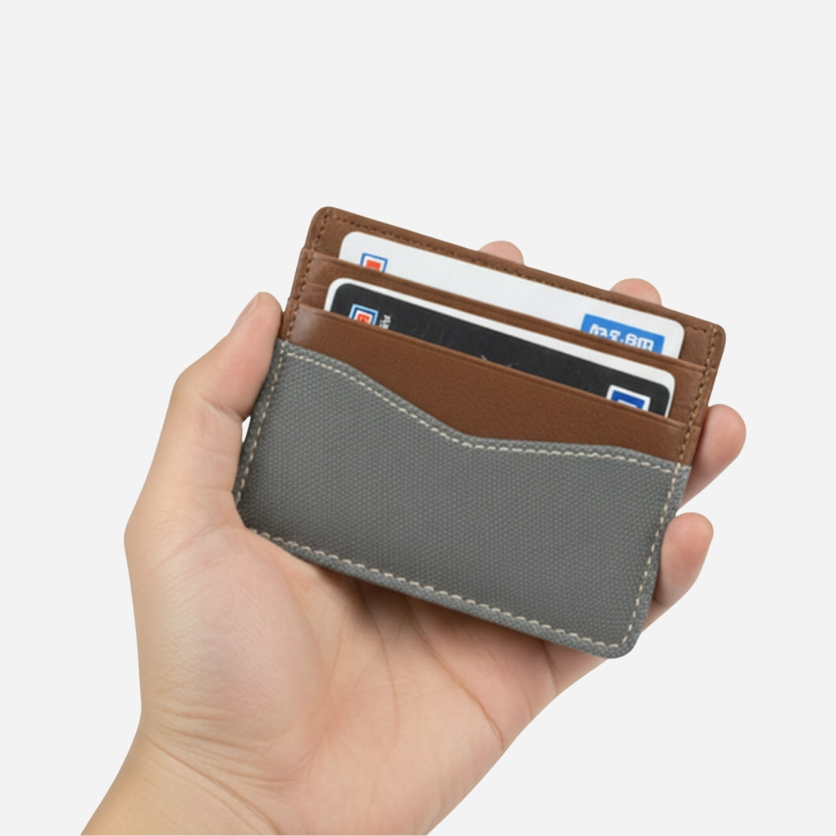 Durable Minimalist Canvas Bifold Wallet - Image 2